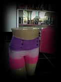 Short neon lilas